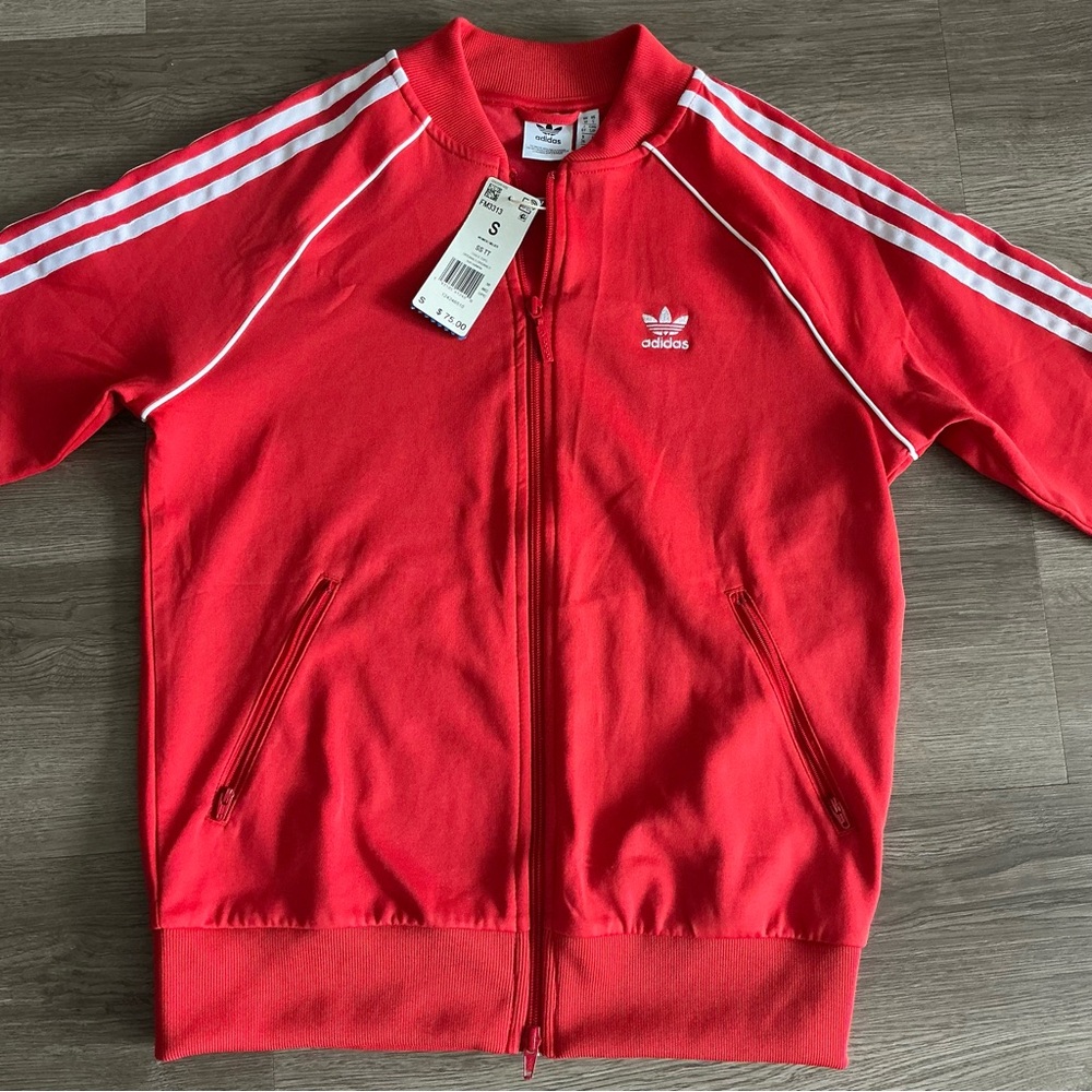 NWT Adidas Red Track Jacket